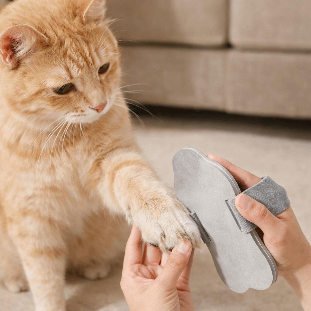 Adjustable Strap Dog Nail File Board Elastic Cat Nail Scraper Portable Pet Claw Grinder  Paw Care