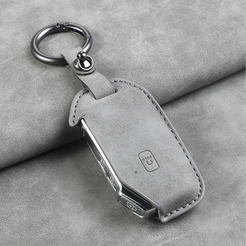 BTNPY1 5 Buttons Leather Car Key Case Cover Shell for Kia Telluride Telluride SX 2021 Sportage R 2022 K5 GT Line 2021 Seltos 2020