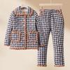 Women's Winter Plaid Padded Homewear Pajama Set