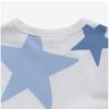 Stella Mccartney Ts8c11 Z0913 101mc Star Print Round Logo Kids Short Sleeve Tee