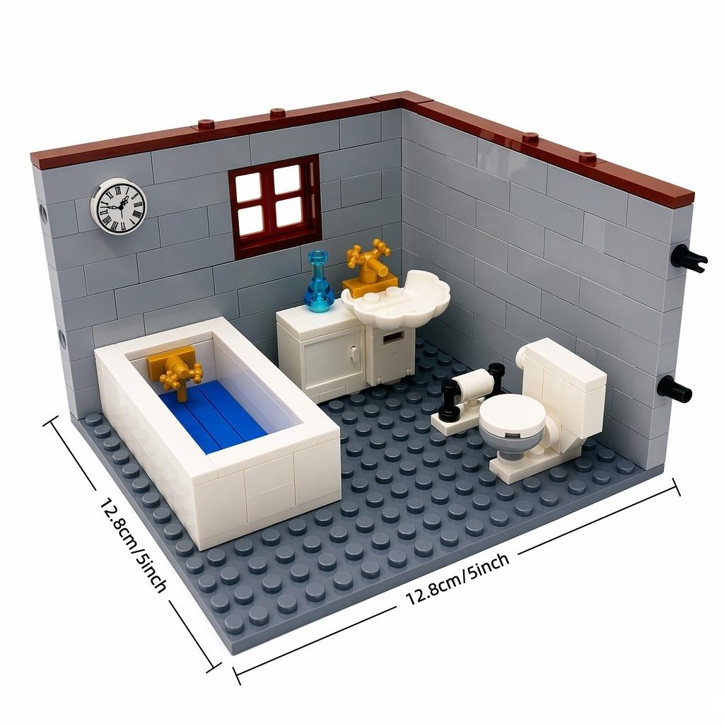 City House Building Blocks Toys for Children Boys Girl DIY Gifts MOC Bricks Bedroom Living Room Furniture Model Juguetes Bloques
