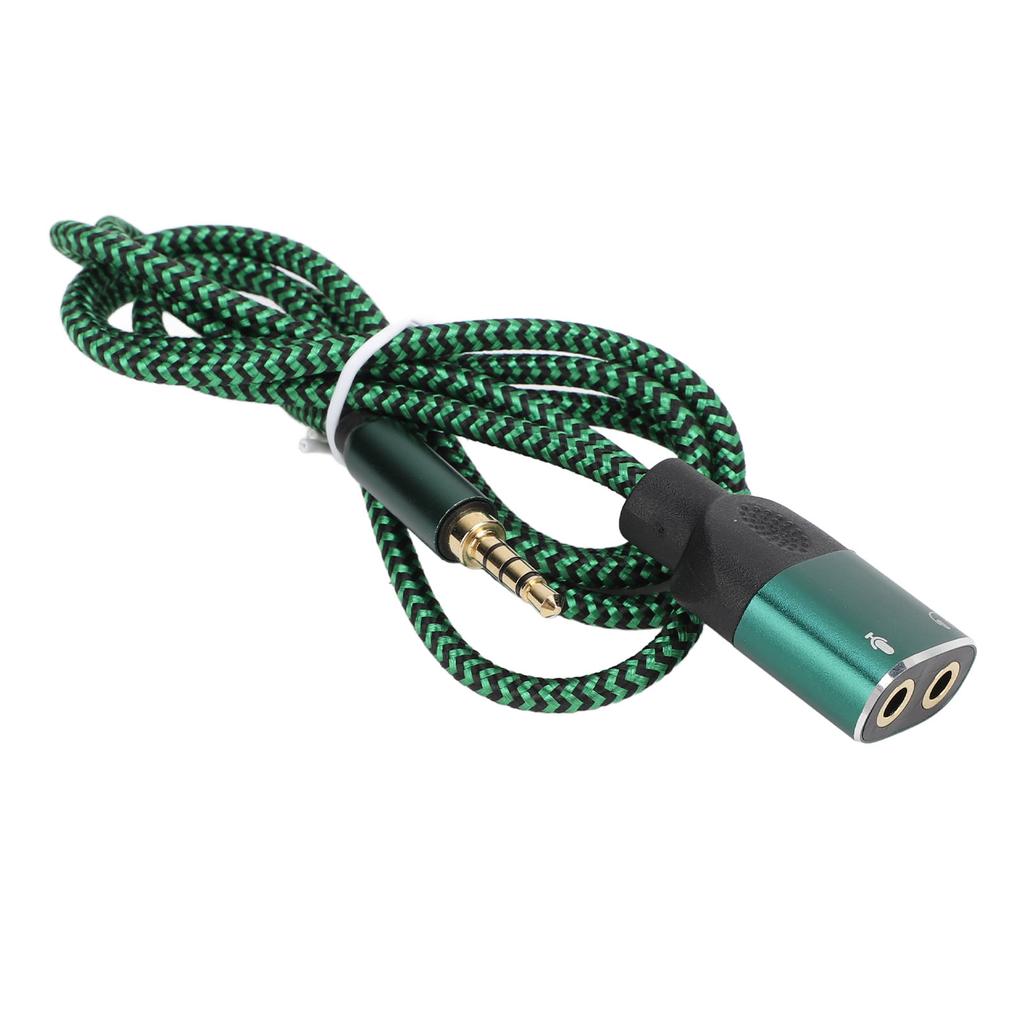 Headphone Mic Splitter Cable Multifunctional 3.5mm Male To 3.5mm Female Headset Microphone Splitter