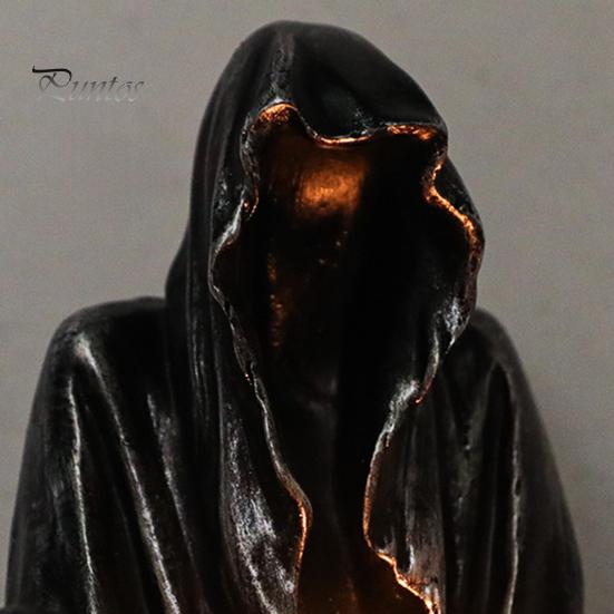 Halloween Ghost Wizard Kerzenhalter Harz Figur Duft Teelicht Kerze Leuchter Tisch Mittelstück Desktop Dekoration Festival Geschenk