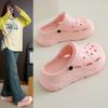 New Summer Cool Slippers Women's Thick-soled Bag Head Versatile Hole Shoes Comfortable Soft Sole Casual Half Drag