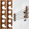 2Pcs 6 Hardwood Fishing Rod Storage Rack Multi-rod Fishing Stand Wooden Fishing Gear Storage Rack Wall Mount Rod Holder