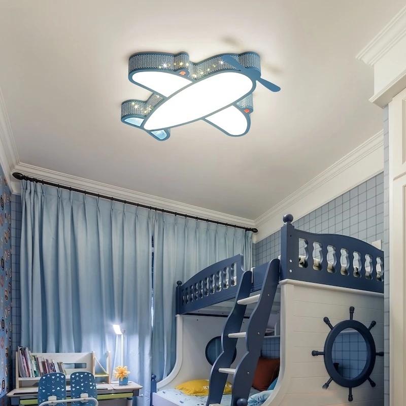 Modern LED Ceiling Lamps Airplane For Children's Bedroom Living Room Indoor Home Decoration Lustre Lighting Kid's Pendant Light