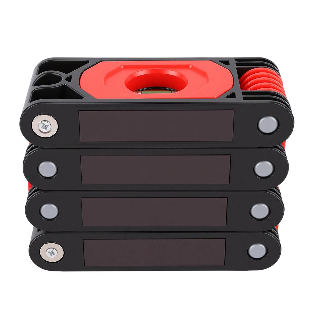 Folding Level Magnetic Multi Angle Foldable Leveler Tool with 4 Level Bubbles for Woodworking Home Projects
