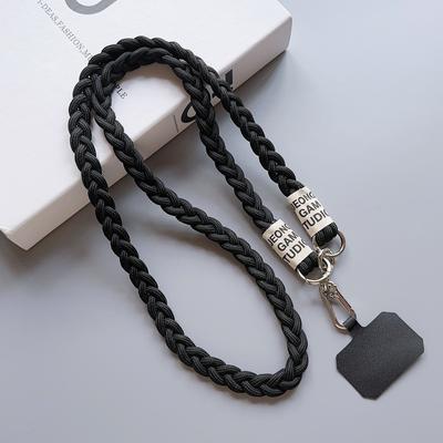 Cordino a tracolla intrecciato per cellulare, per alpinismo all'aperto, con ciondolo a tracolla unisex.
