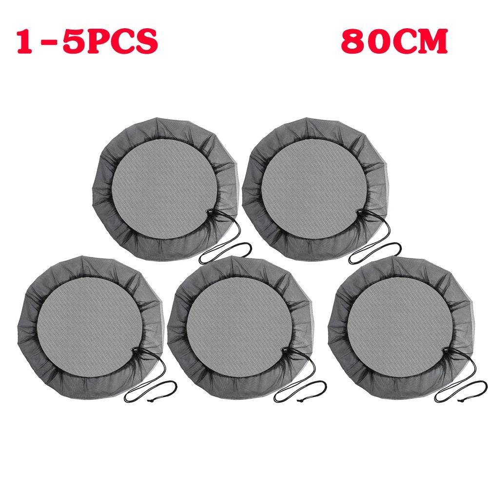 1-5pcs 60-120cm Mesh Cover Netting for Rain Barrel Water Collection Bucket Raindrop Anti-fall Leaves Filter Net Water Protection
