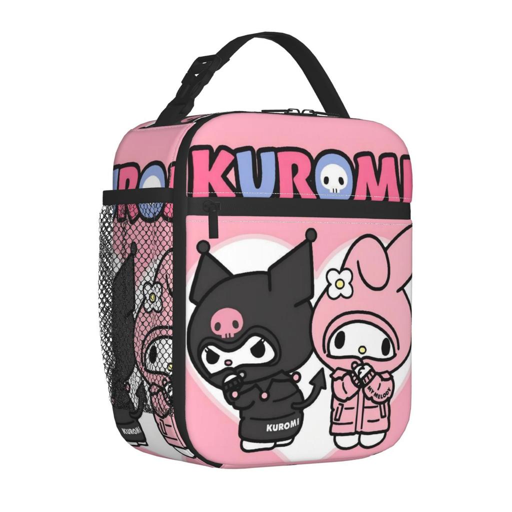 Animated Pattern Children'S Meal Bag Student Portable Lunch Bag Full Print Square Picnic D System