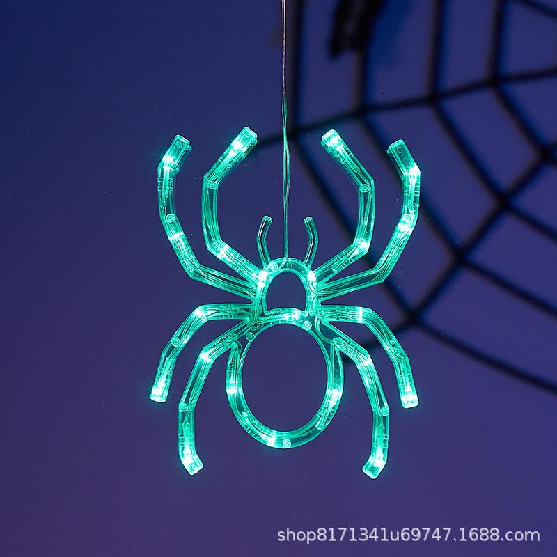 Halloween pendant suction cup lamp festival supplies ornaments pumpkin spider decoration party ghost festival led modeling lamp