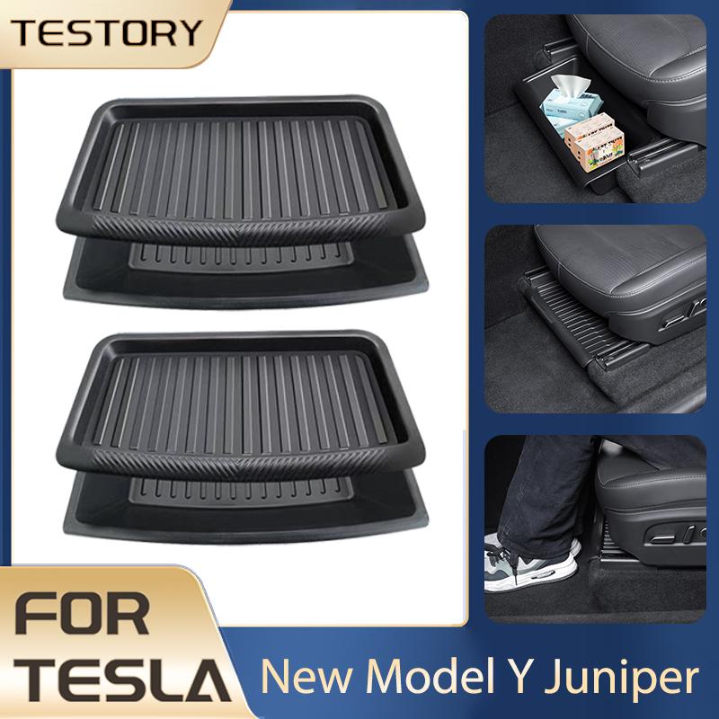 For Tesla Model Y Juniper 2026 Accessories Under Seat Storage Box Seat Organizer for Tesla Model Y Juniper Interior Tray