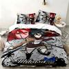 Attack on Titan 3pc set Perfect for bedroom use Comfortable bedding set includes a duvet cover and two pillowcases Ideal birthday or Christmas gift