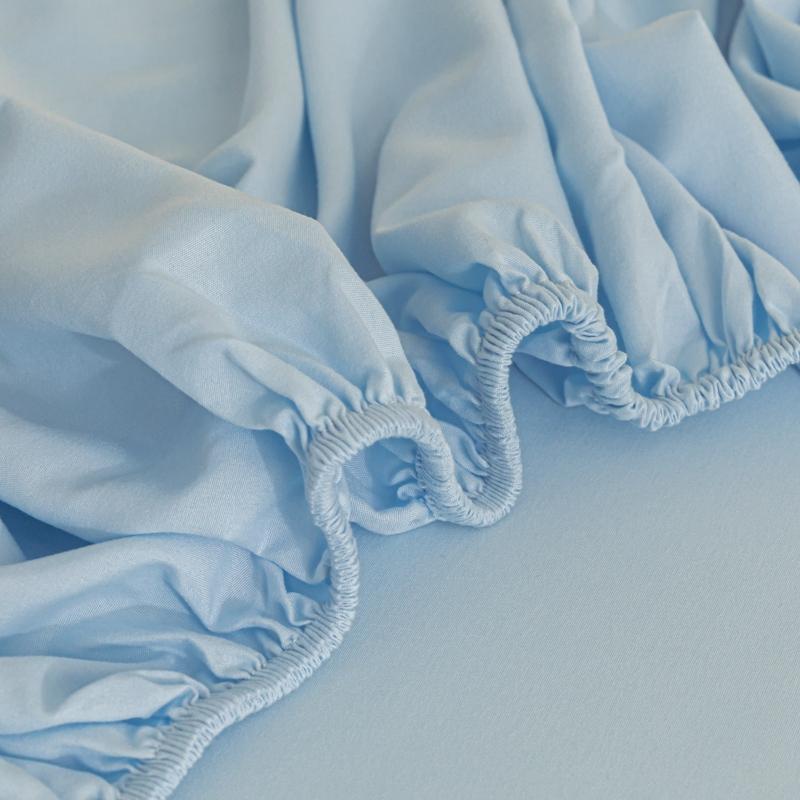 1pc Plain Fitted Sheet Skin-friendly Bed Cover fundas de colchón Elastic Bedsheet Home Mattress Protectors (No Pillowcase)