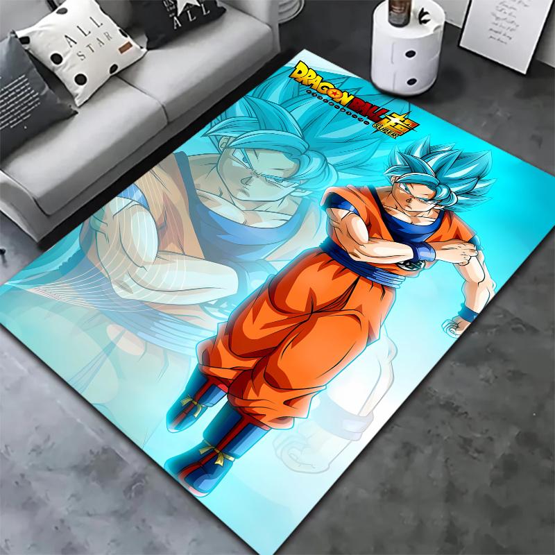 Tappeto Dragon Ball Z per Soggiorno Camera da Letto Casa Decorazione Divano Tappetino Antiscivolo per Gioco Bambini