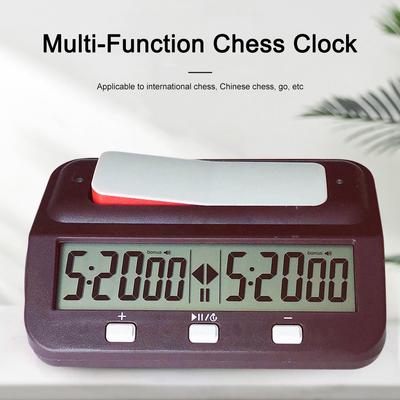 Board Game Stopwatch Professional Digital Chess Clock Plastic Battery Powered Multifunctional Lightweight for Training Teaching