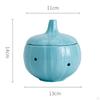 Contenitore Salva Aglio in Ceramica Barattoli Multifunzionali Portaraccolta Rotondo per