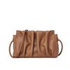 Genunie Bag Fold Design Borsa da donna in morbida pelle di vacchetta con una nuova struttura semplice Versatile borsa a tracolla con una spalla Borsa in vera pelle