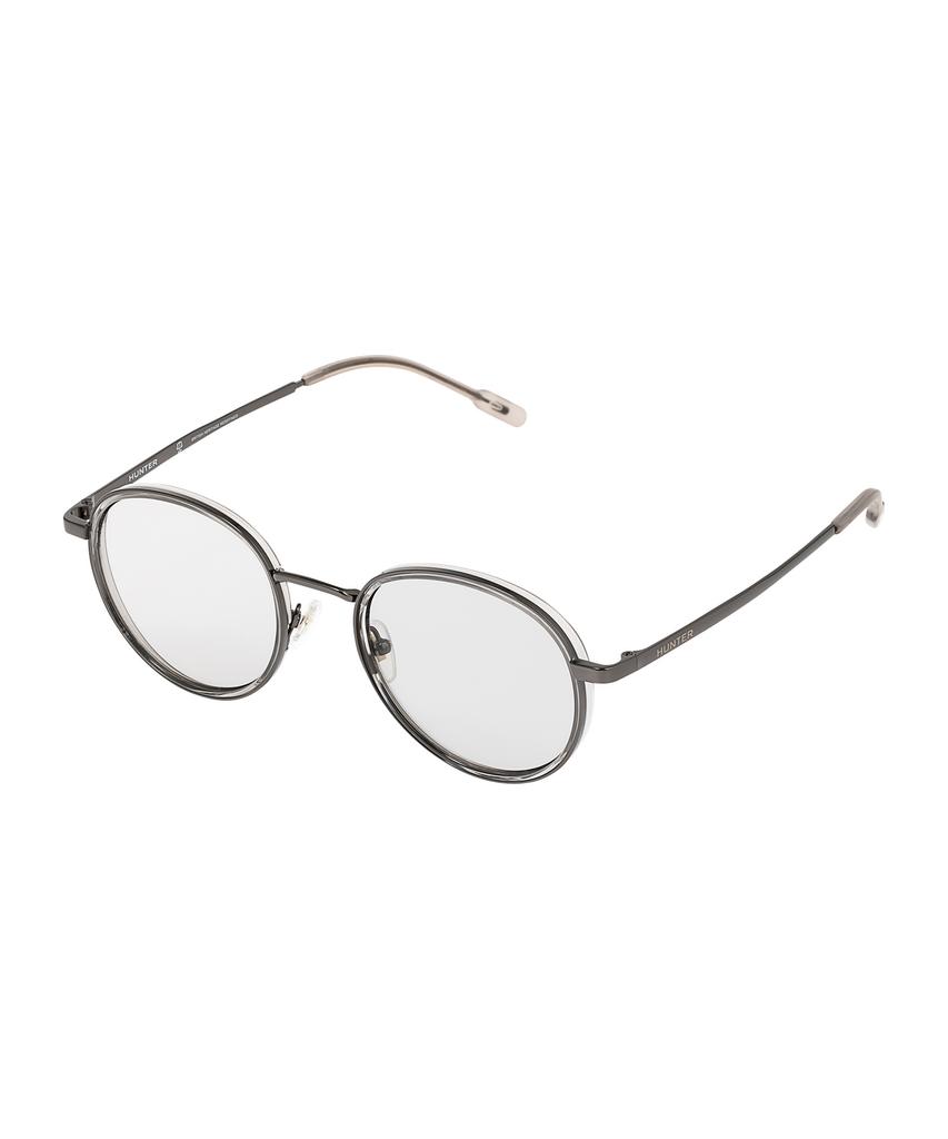 Heonteoaiweeo [Unisex] Round Titanium Sunglasses - Gray Htc32