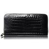[VOICE] Align Greta Fix Women's Long Wallet by Tuscania, Italy. This stylish and elegant wallet features crocodile-embossed cowhide leather, a design