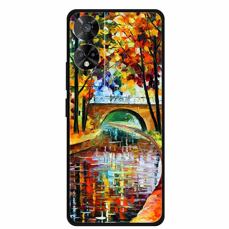 For TCL 50 SE Case Funny Painted Soft Silicone Back Cover for TCL 50 XE TPU Cool Skeleton Hand Protective Bumper Coque TCL 50 TCL 50