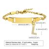 Stainless Steel Alphabet Bracelet for Kids and Ladies - Fashionable, Simple Jewelry
