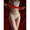 Zhixin Red Cashew Jelly Aurora Red Crotchless Ultra-Thin High-Density Sexy Shiny Pantyhose for Women