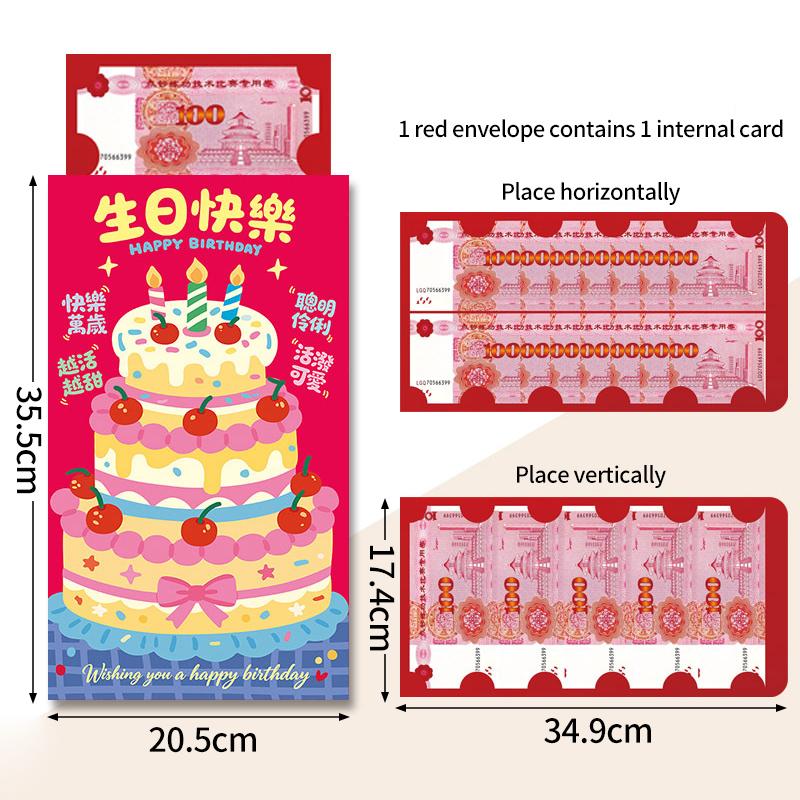Big 2026 Red Envelopes Paper Lucky Money Gifts Chinese New Year 2026 Horse Year Red Pockets Money Pouch Hongbao Gifts