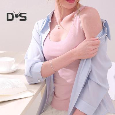 Unterhemd für Damen, Eisseide, nahtlos, ärmellos, reine Farbe, Übergröße, dehnbar, Rundhalsausschnitt, trocken, kühlend, Camisole für Sommer, Dating, Büro, Urlaub