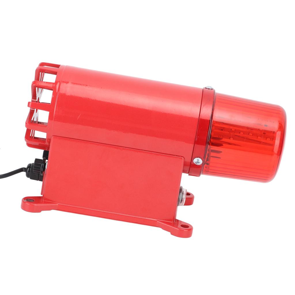 Industrial Alarm High Decibel Horn Sound Light Alarm 3 Volume Adjustment Warning Lamp for Outdoor Port Crane US Plug