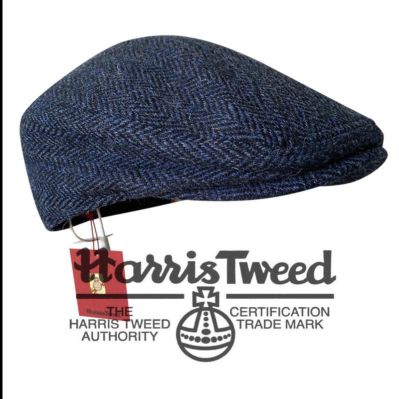 Оригінальний сертифікований чоловічий капелюх Harris Tweed - 100% чиста вовна, теплий, вітрозахисний, кепка-каченя, ретро, кепка-новинар, берет, британський стиль