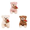 Romantic Holding Flowers Bear Doll Detachable Bear Wear Rose Hat Bouquet Bear Doll  Birthday