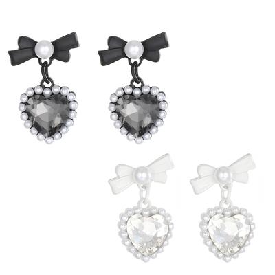 Trendy Non Piercing Earring Bows Tie Stud Earring Sets Fashionable Butterfly Shape Earwears Colorful Pearls Ear Jewelry