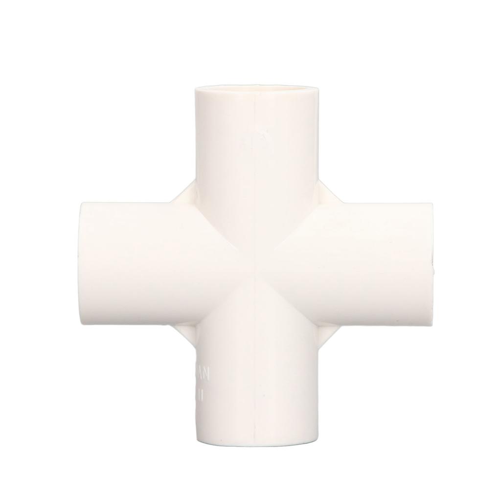 10 Pcs PVC Pipe Fitting 20mm 5 Way Right Angle 3 Dimensional Elbow Pipe Connector for Furniture