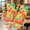Phone Case: 2D Flat Design Suitable for Samsung Galaxy A34 A35 M05 M06 S20 S22 S21 FE Plus 5G Protective Case, Frame with Little Bear, Perfect Christm