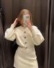 2025ZA Women's Spring/Fall Fashion Buttoned Knitted Cardigan & Skirt Set