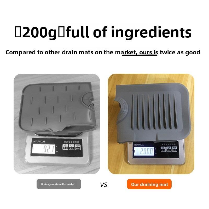 Silicone Drain Pad, Faucet Drain Pad, Kitchen Countertop Sink Drain and Splash-proof Wonder