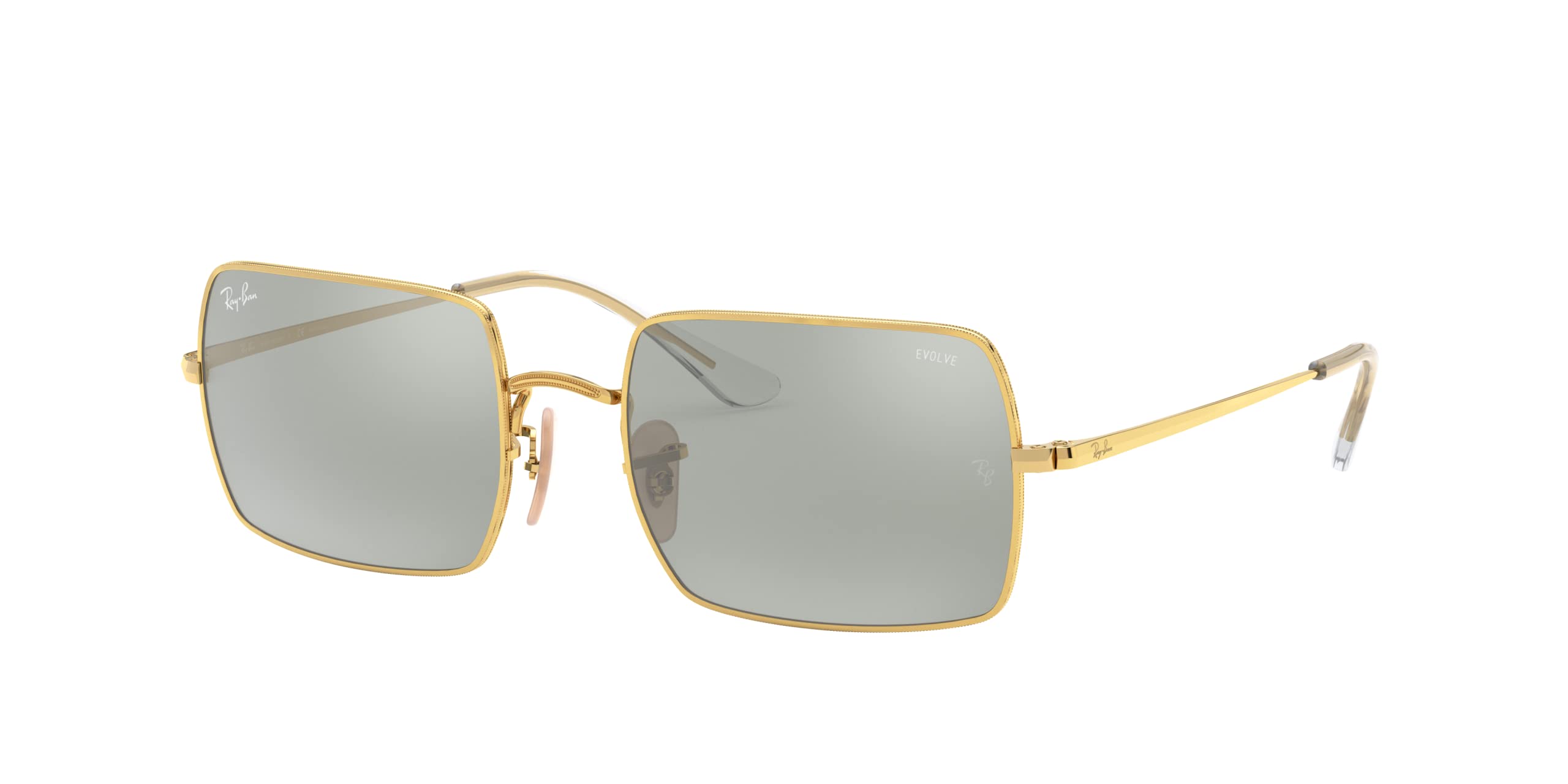 

RB1969 Rectangle Shiny Gold with Photo Gray Mirror Gray Lens Ray-Ban