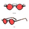 Hippie-Sonnenbrille, klein, rund, quadratisch, für Herren und Damen, Retro-Steam-Punk-Brille, Vintage-Steigungs-Fahrbrille, Uv400
