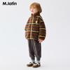 M.Latin Kids' Hugging Beast Striped High-Neck Padded Jacket