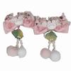 Bowknot Plush Fringe Hairpin Rabbit Chinese Style Barrettes Children's New Year Hair Clip  Festival