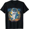 Cool Retro Shark In Sunglasses 70s 80s 90s Funny Shark T-Shirt