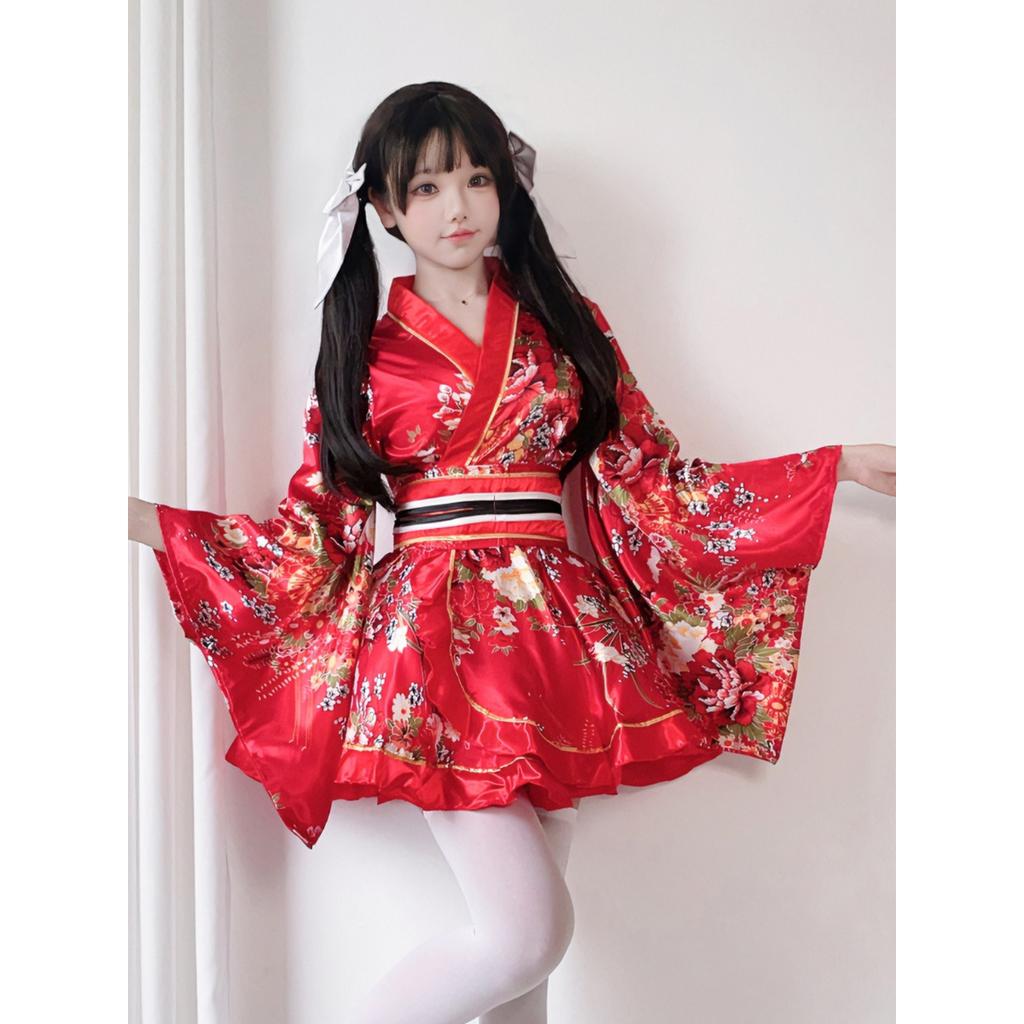 Tradiční Kimono Cosplay Kostým Letní Styl Potisk Vylepšená Yukata Kimono Dámský Oblek