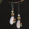 Beautifully Crafted Chalcedony Lucky Bean Pendant Accessory Offering Elegance And Practicality For All Occasion