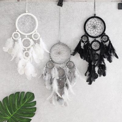 Kreative Federn Traumfänger Wandbehang Große Windspiele Schlafzimmerdekorationen Handgefertigte Ornamente Gartenanhänger Mädchengeschenk
