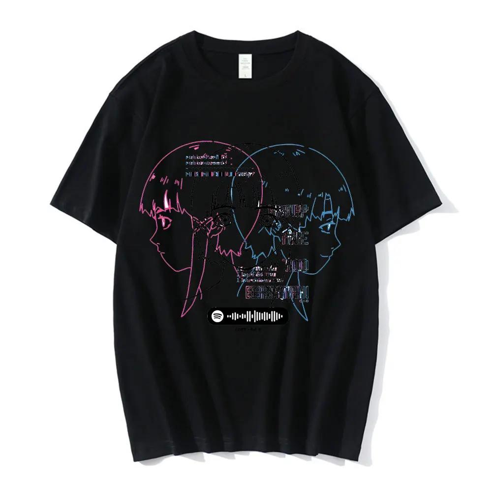 Anime Serial Experiments Lain T-Shirt UnisexGraphic T Shirts Unisex Iwakura Manga Girl Sci Fi Short Sleeve Tee Unisex Tops