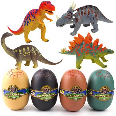 Heizi 4D Puzzle Zaurus DX Dinosaurier-Ei 4er Set Jurassic Ausgrabungs-Ei 3D Puzzle Zusammenbaufigur Spielzeug Insgesamt 24 Arten (Typ A)