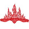 Carnivals Adult Teens Halloween Hairband Cosplay Lace Flame Shape Hair Decors