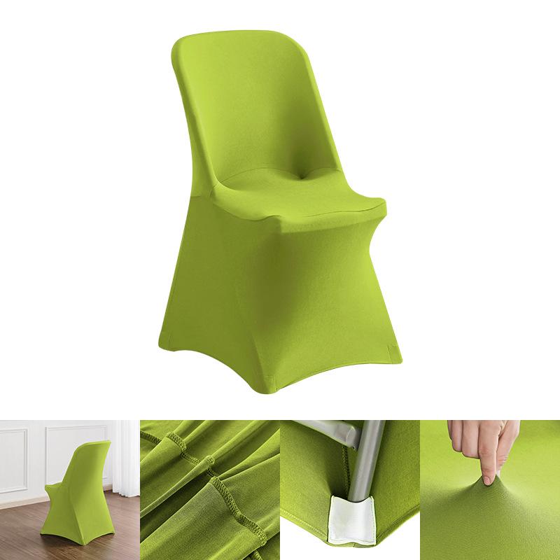 Nordische dehnbare rutschfeste einfarbige Stuhlhusse für Büro, Besprechung, Hochzeit, Bankett und Esszimmer.