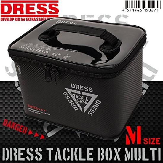 [OPEN BOX] DRESS Tackle Box M Multifunctional EVA Fishing Storage Case Container Black Tackle Bag Japan Import